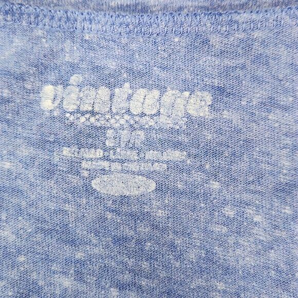 🐞Old Navy Blueish Purple Vneck Short Sleeve Top Small - Picture 6 of 7